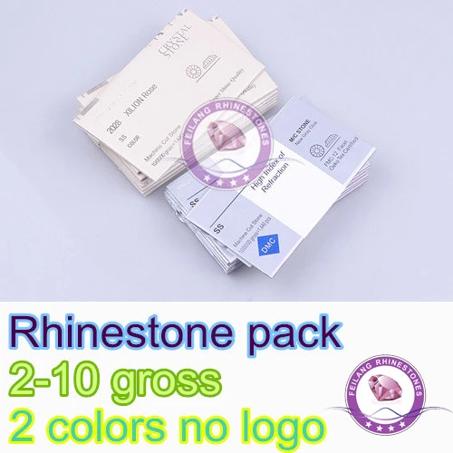 Gray 5pcs Beige 5pcs 2 цвета оптом стразы 10 шт пустые бумажные пакеты DMC стразы в упаковке "без логотипа нет бренда" - Цвет: Gray 5pcs Beige 5pcs