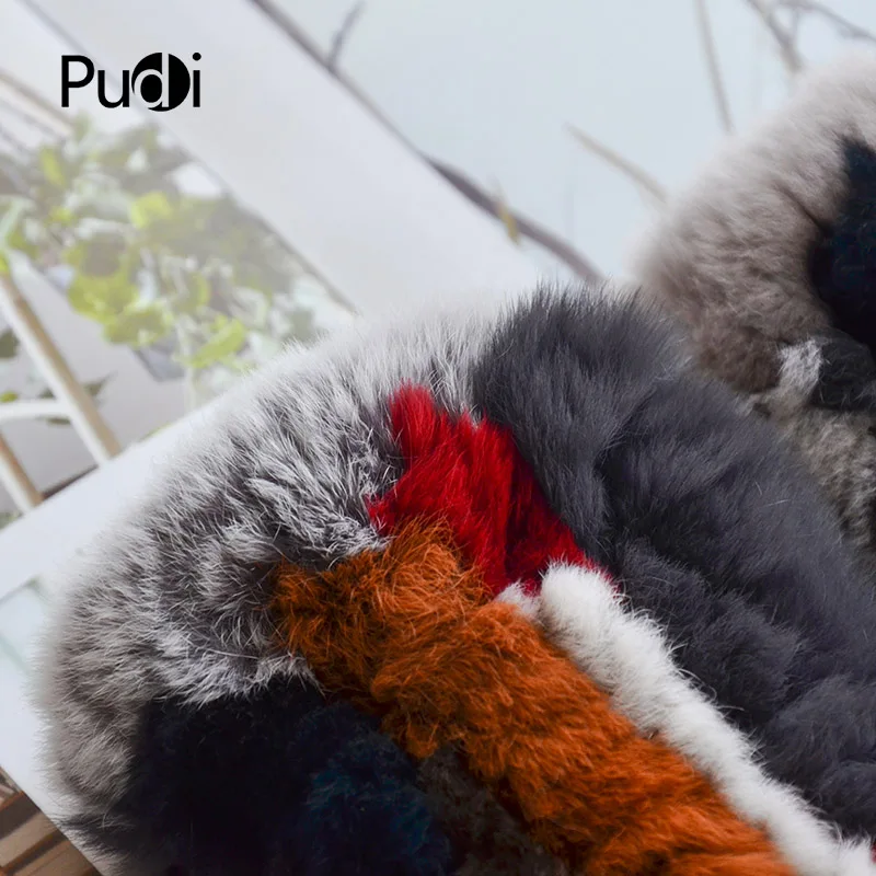 Pudi GL842 перчатки из натуральной кожи для девочек зима 2018 Новые с натуральным мехом