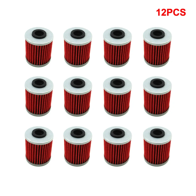 XLSION 12 шт. масляные фильтры для бета REV 4Stroke EVO 250 300 SUZUKI RMZ250 RMZ450 Kawasaki KX250F KX250 KX450F 2008