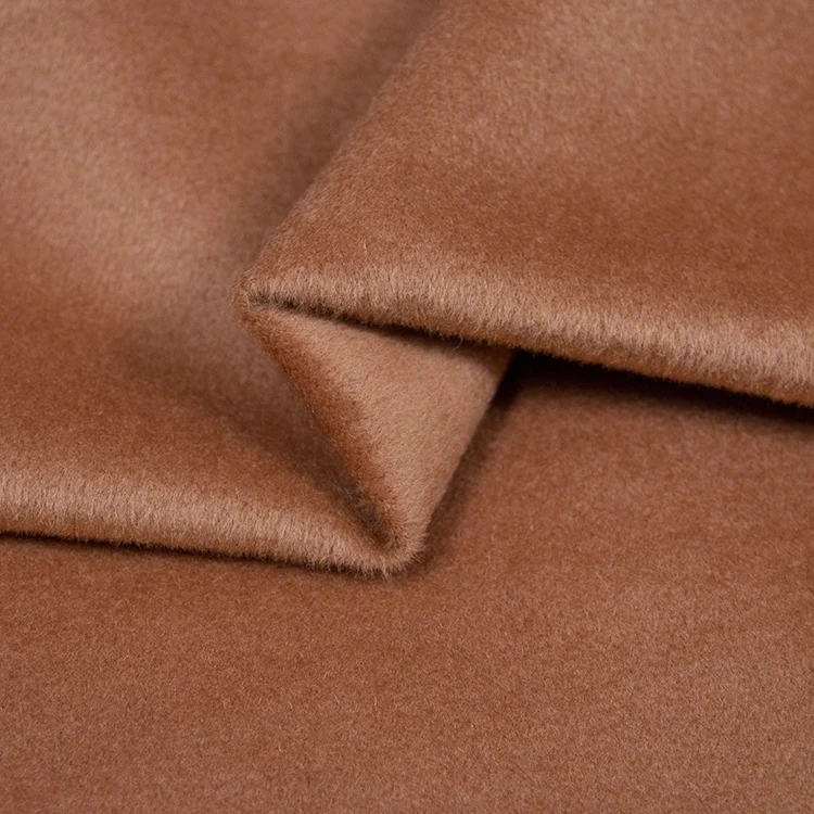 Кашемировая ткань верблюжьего цвета Осеннее и зимнее утепленное платье куртка