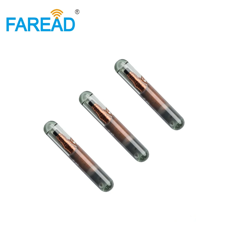 

Implant Rfid Transponder Digital Pet ID Identifier Bioglass Tag Animal Microchip Tracking Chips for Dogs 2.12*12mm FDX-B