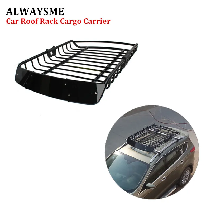 ALWAYSME 120X98X16,5 см Универсальный Багажник На Крышу корзина сверхмощная сталь автомобильный Топ грузовой багаж Держатель Перевозчик