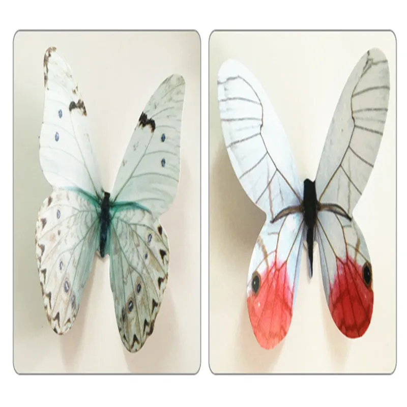 19Pcs/lot New Arrival 3D PVC Butterfly Wall Stickers for kids living room DIY Home Decor on the wall Fridage stickers Decoration | Дом и сад