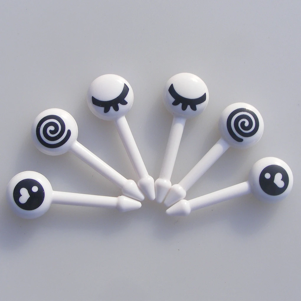 10 звёзд фруктовая вилка мини мультяшная детская закуска торт десерт палочка