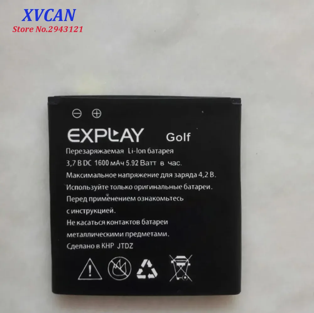 2019 новый высококачественный аккумулятор для Explay Golf 1600mAh Мобильный телефон Bateria