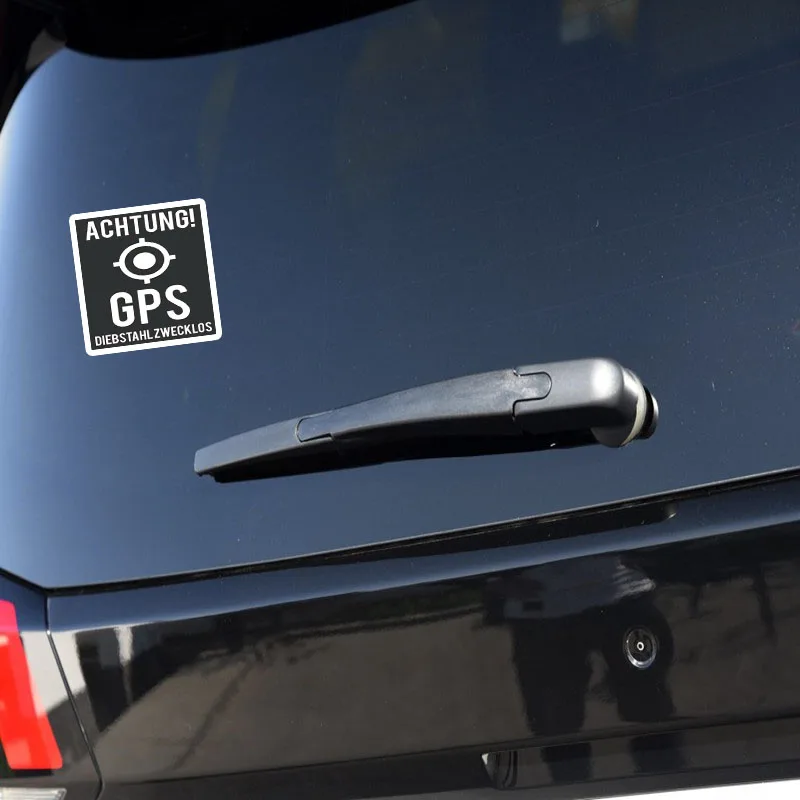 YJZT 9 1*11 см Achtung GPS DiebstahlZwecklos Автомобильная наклейка Доберман ПВХ C1 3083|car sticker|decals carpvc