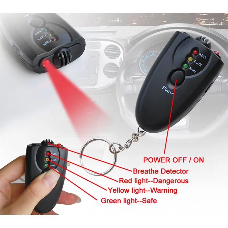 3 шт. Цифровой тестер спирта для дыхания детектор Алкотестер видоискатель мини