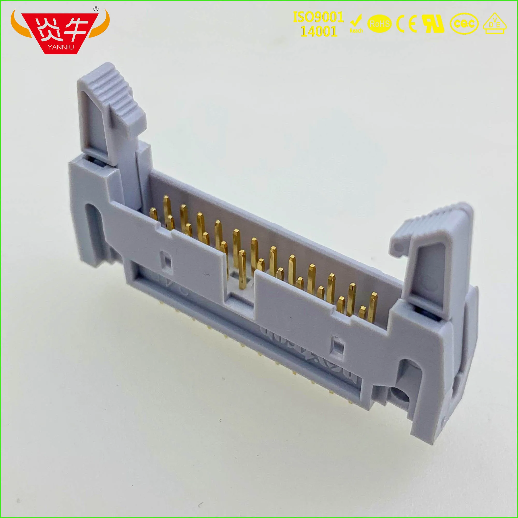 DC2 24P IDC SOCKET BOX 2 54 мм Шаг эжектор заголовок прямой разъем 2*12P 24PIN контактная часть