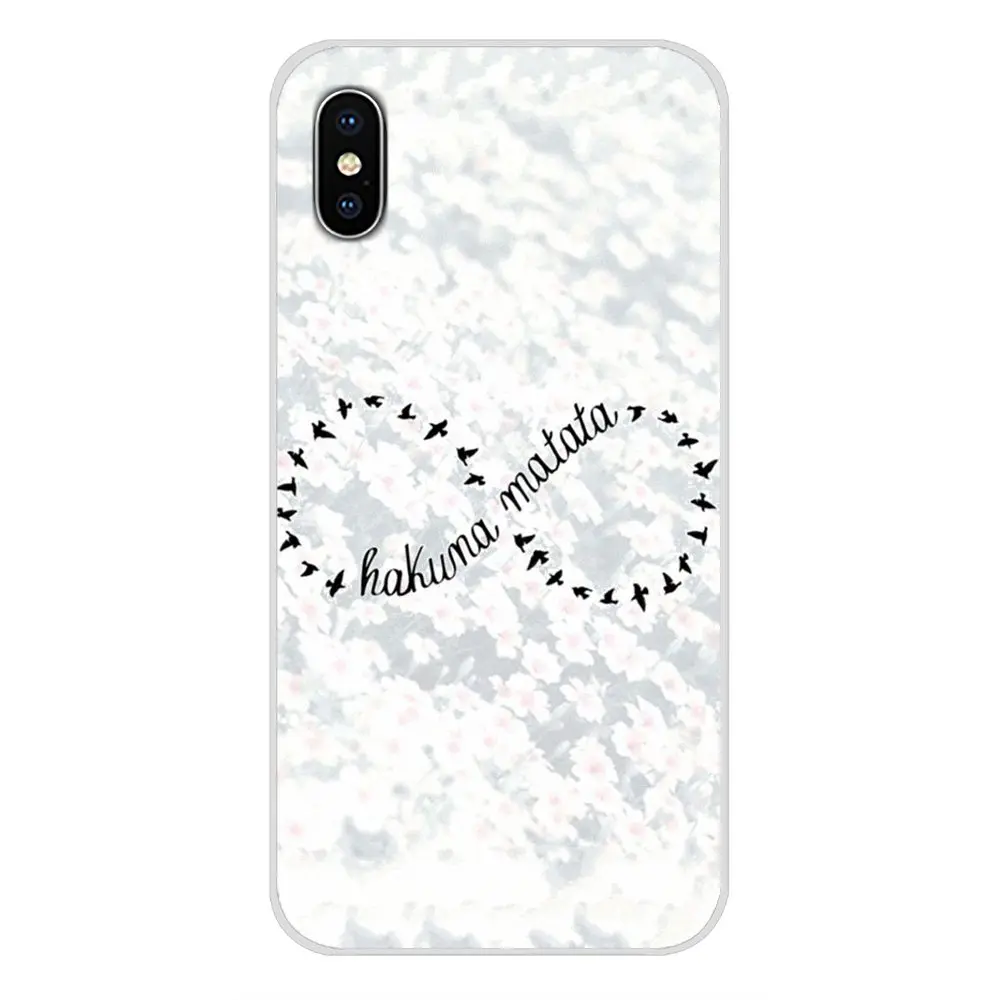 Чехол для телефона Hakuna Matata Infinity Bff аксессуары Apple iPhone X XR XS MAX 4 4S 5 5S 5C SE 6 6S 7 8 Plus ipod touch