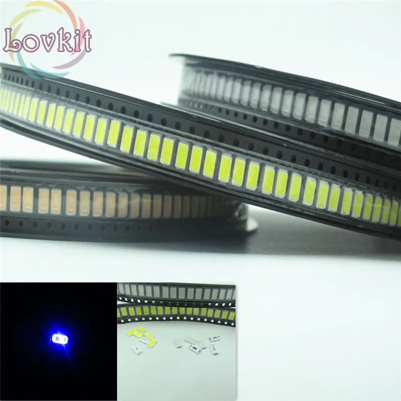 Чип 5630 5730 SMD/SMT 100 шт. синий светодиод 460 465NM ультра яркий подходит для автомобиля и
