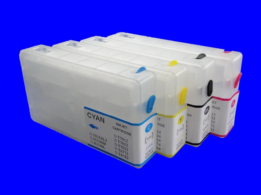 

T7881 T7882 T7883 T7884 Refillable ink cartridge with one time chips for WF-4630/4640/5110/5190/5620/5690