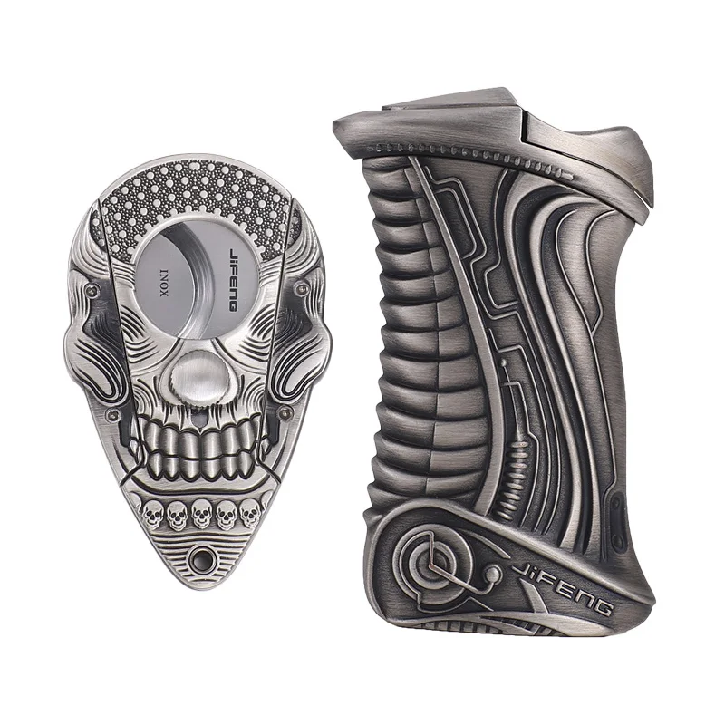 

Ветрозащитная многоразовая Бутановая газовая зажигалка Cohiba с тройным пламенем и резаком для сигар и сигар с подарочной упаковкой