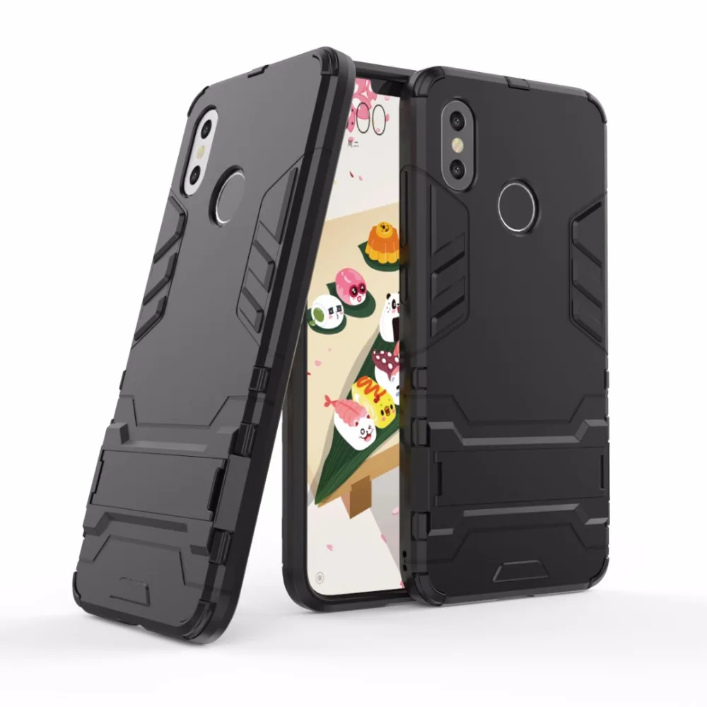 BYHeYang Case For Xiaomi Mi 8 Cover Cases On Mi8 Slim Robot Armor Rubber Fundas Phone Coque Silicone |