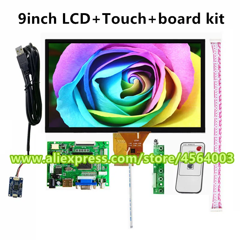 ЖК дисплей 1024*600 для Raspberry Pi 3 монитор с емкостным сенсорным экраном HDMI VGA AV плата