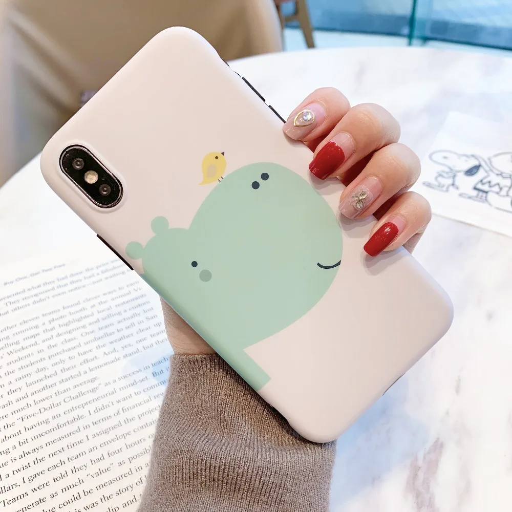 ORYKSZ милые панели телефона с рисунком для iphone XS Max чехол X XR 8 7 6 S плюс крышка моды