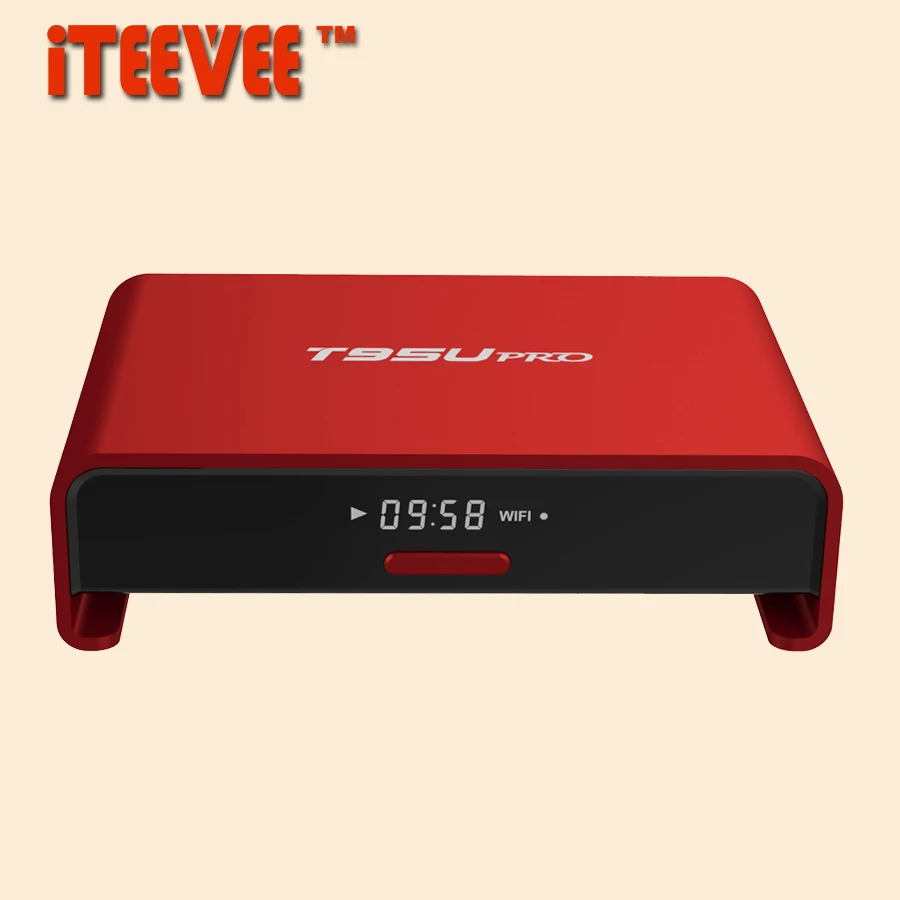 1 шт. T95U PRO Android 7 Smart TV Box Amlogic S912 Восьмиядерный ARM 2 ГБ/16 ГБ двухдиапазонный WiFi KD VP9 H.265