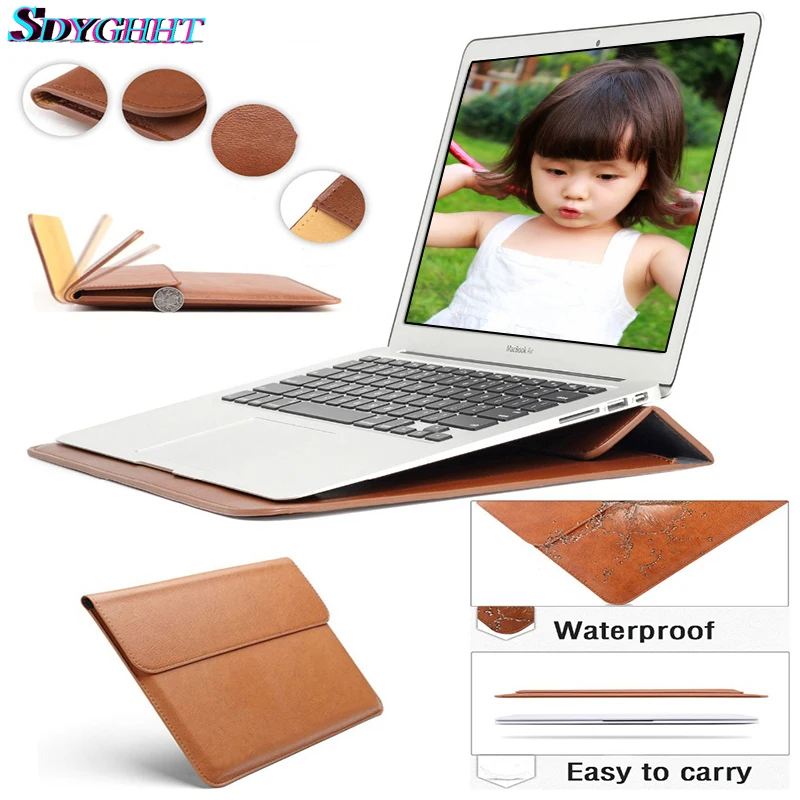 Новейший кожаный чехол для ноутбука MacBook Air 13 Pro Retina 1112 3 15 MAC book дюймов с сенсорной
