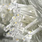 Рождественское украшение для дома и сада, уличная Гирлянда-занавеска в виде сосулек длиной 5 м, s 220 В, светильник ящаяся гирлянда на новый год, Рождество, свадьбу, вечеринку