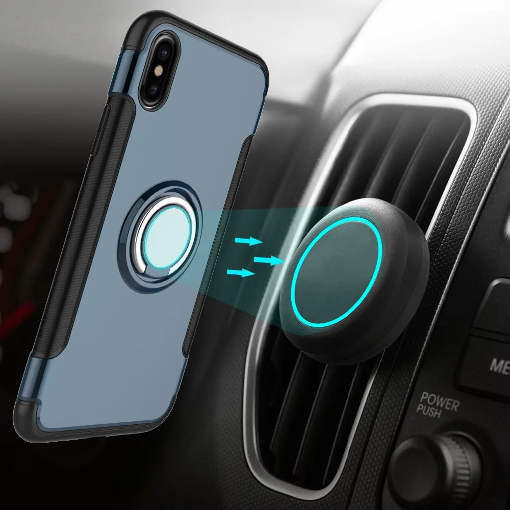 Чехол для iPhone X Xr Xs Max гибридный противоударный бронированный автомобильный