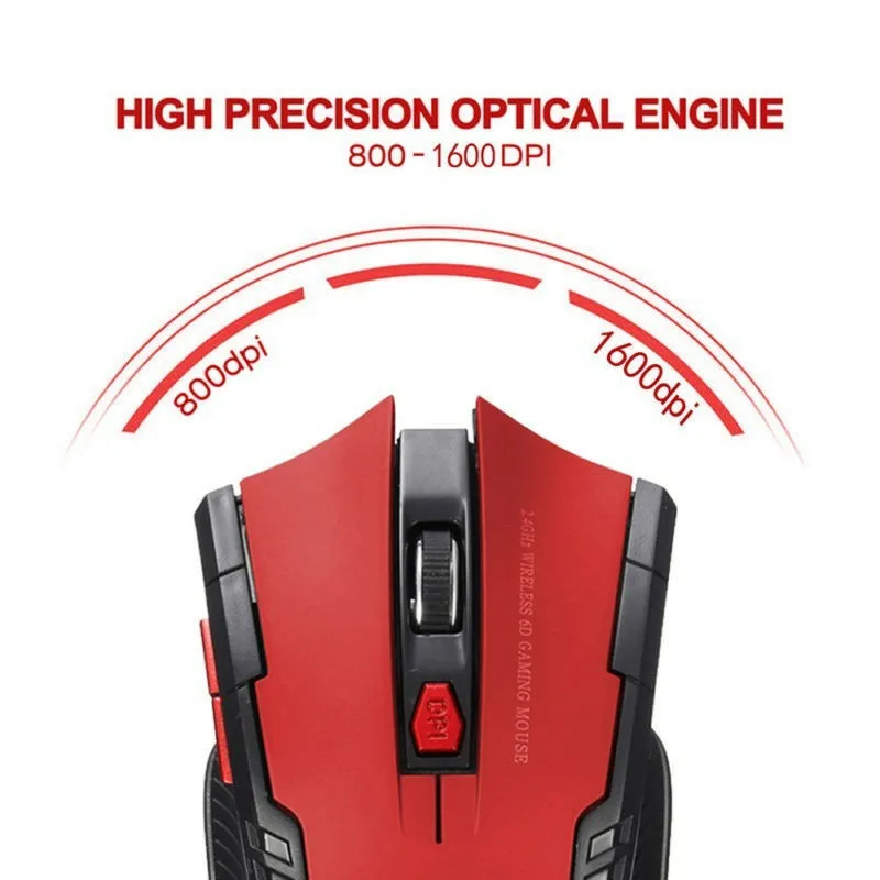 Basix Беспроводная оптическая мышь геймер Новые беспроводные мыши с USB Приемником