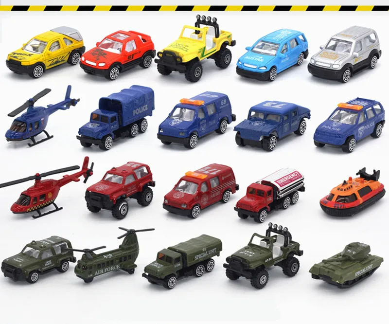 Модель военного автомобиля из сплава 1:64 20 комплектов игрушечные автомобили с