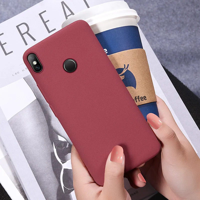 Тонкий матовый песчаник ТПУ мягкий чехол для Xiaomi Redmi Note 7 K20 Pro 4X 5a 5 plus 6A 6 S2 ультра