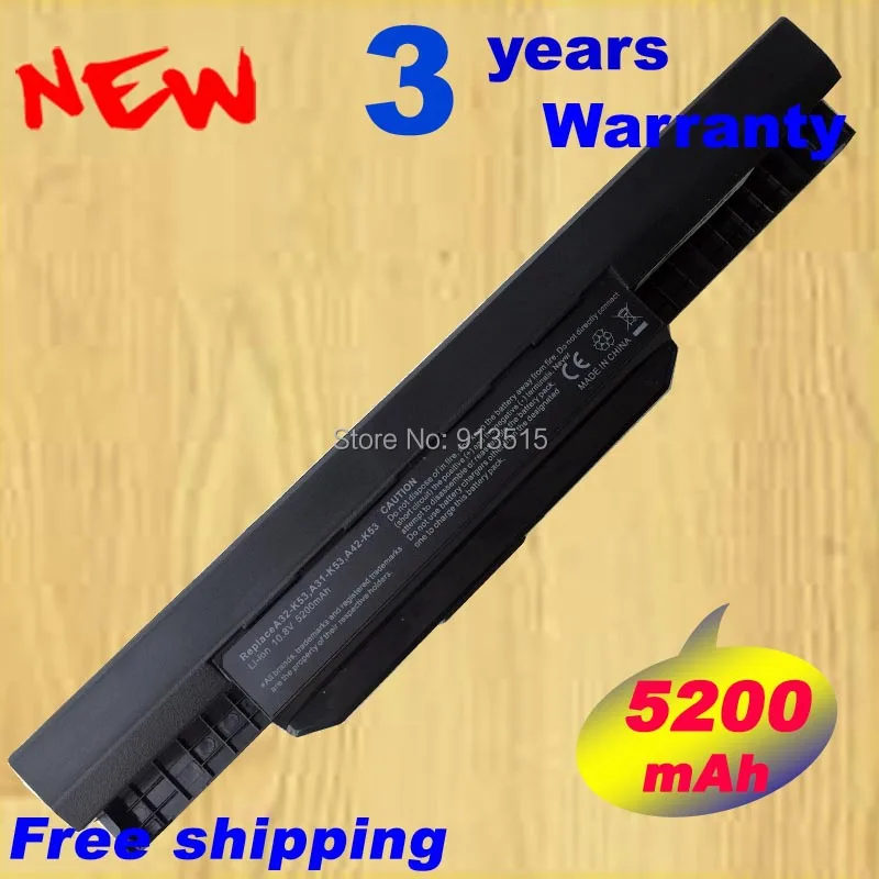 

Battery FOR ASUS K53SD K53SJ K53SV K53T K53TA K53U for X43BY PC