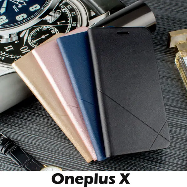 Чехол OnePlus X Роскошный кожаный флип чехол для Телефон задняя крышка защищает