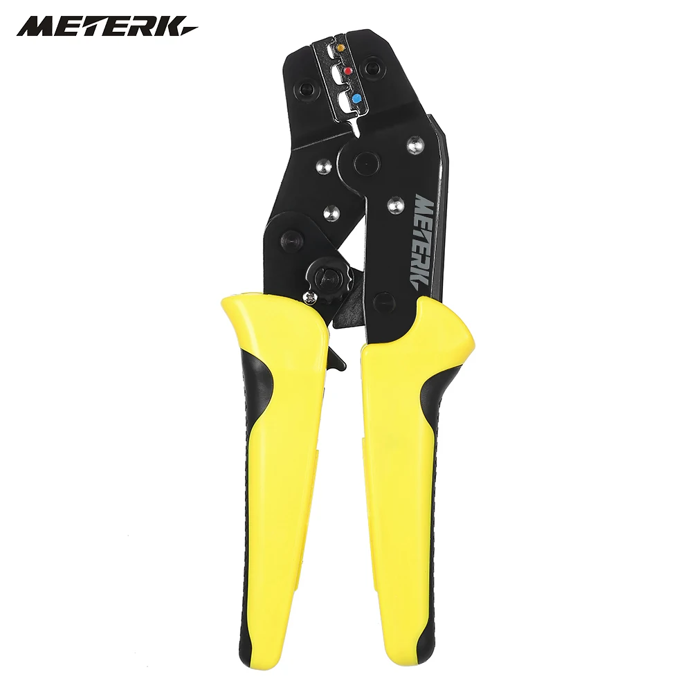 

Meterk Wire Crimper Engineering Ratchet Terminal Crimping Pliers JX-02C 0.25-2.5mm2 Insulated Terminals multitools Wire Crimper