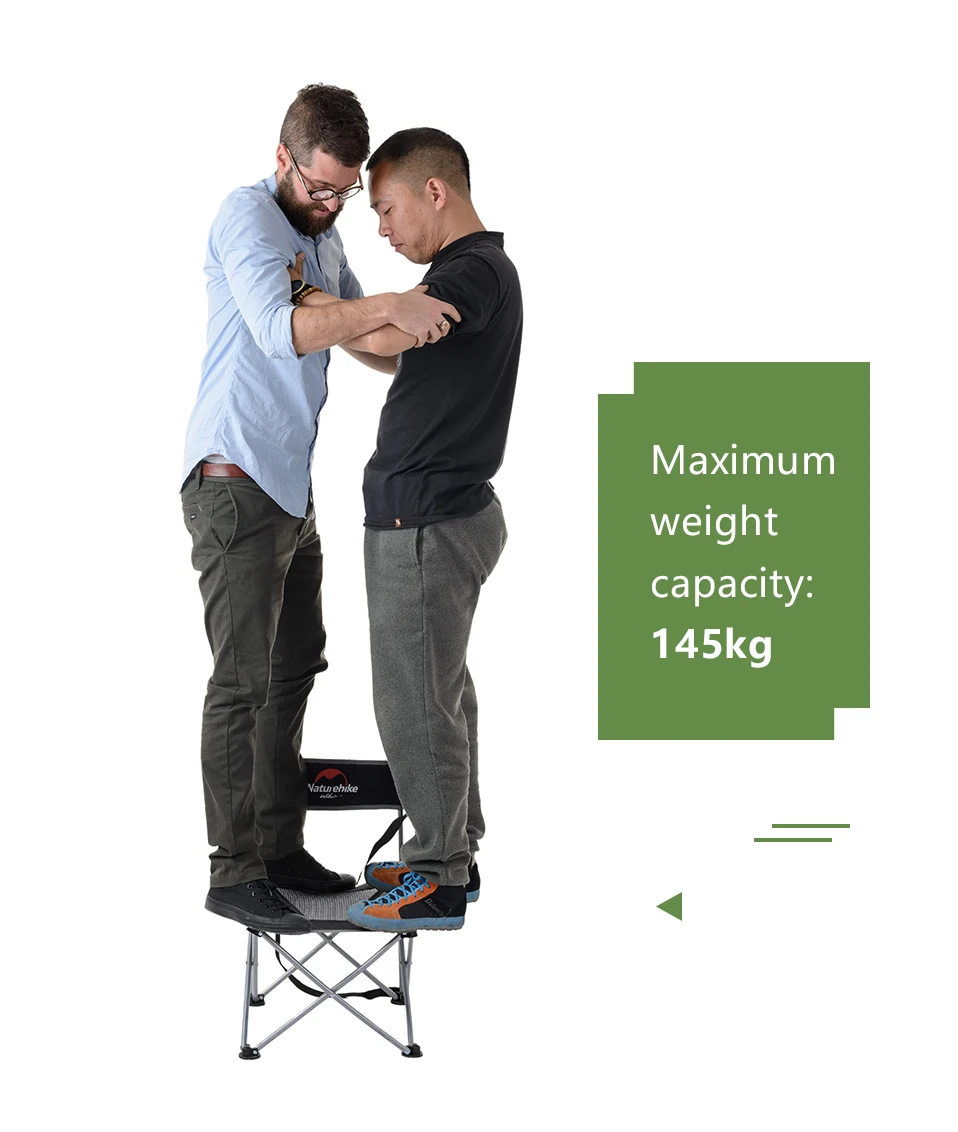 Naturehike Foldable Camping Chair Portable Outdoor Fishing Beach Chair Small Campstool NH16J001-J