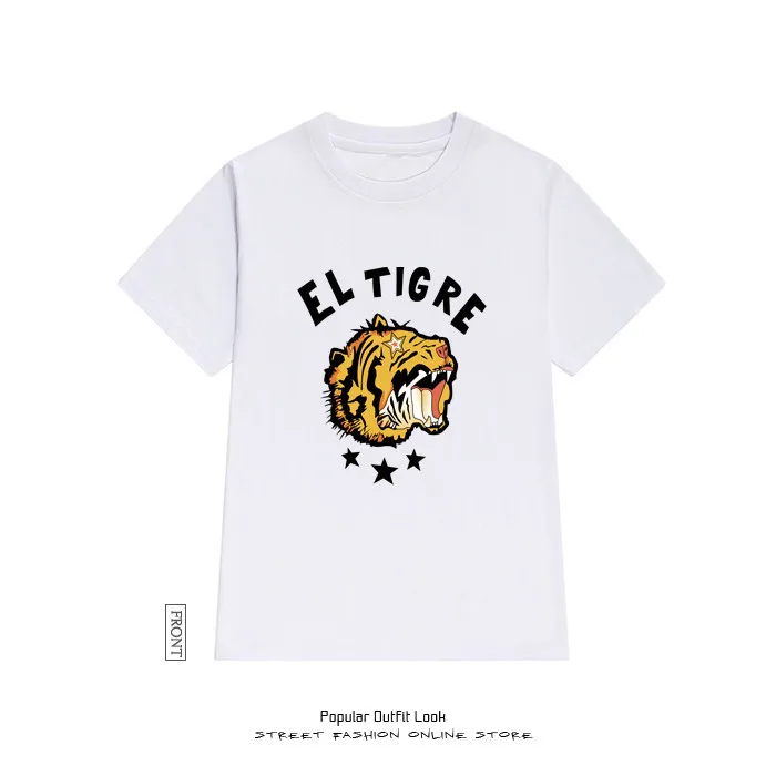 2018 New Fashion Cotton T-shirt Women Animal Tiger Printing T Shirt Tops Casual Tee Femme Woman Clothing | Женская одежда