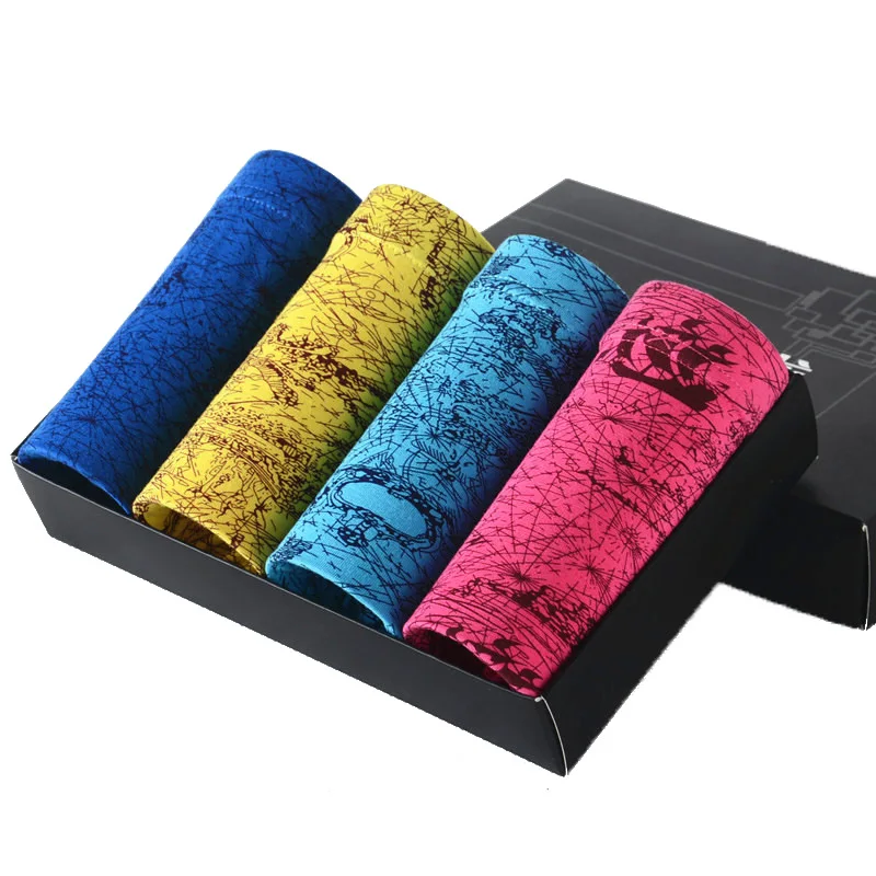 4 шт./Лот мужские трусы-боксеры | Мужская одежда