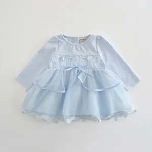 Кружевное платье для девочек 0-24 месяцев, 3 цвета