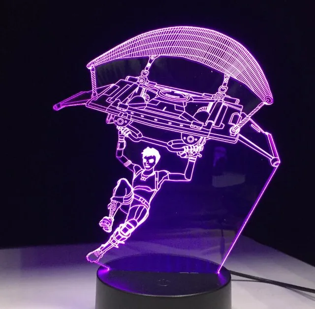Дропшиппинг 3D светодиодный светильник ночник PUBG TPS SCAR-L USB атмосферное освещение