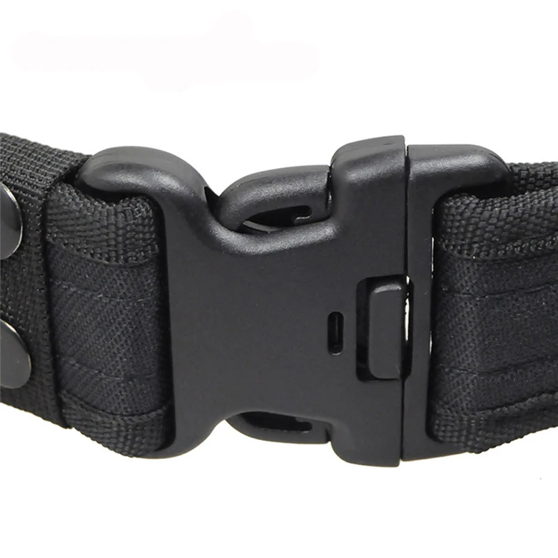 Military Men's Belt Woodland Camo Waistband Combat Quick Release Canvas Tactical Hunting Sports Field Belt| |