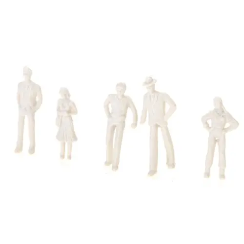 ABWE 100 шт. Неокрашенная модель поезд люди цифры 1:75|people figures|model traintrain model figure |