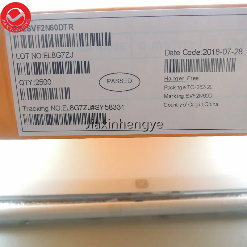 

SVF2N60DTR SVF2N60D TO-252 100 шт./лот