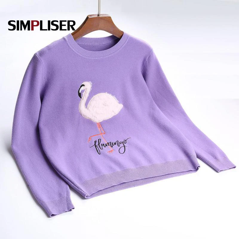 Loose Sweaters Women 2019 Pullovers O-neck Long Sleeve Knitted Shirts White Pink Green Khaki Knitting Femme Pull Tops | Женская одежда