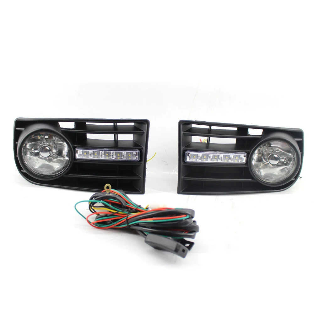 Пара противотуманных фар решетка радиатора для VW GOLF 5 MK5 RABBIT 2003 2009 комплект