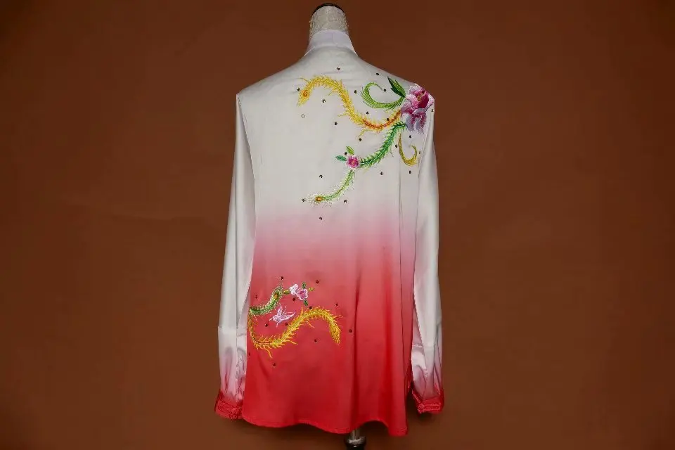 Wushu taichi одежда тайцзи changquan Униформа боевых искусств соревнование вышитая kungfu
