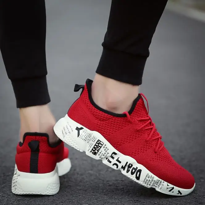 Тканая мужская повседневная обувь дышащая Tenis Masculino zapatos hombre Sapatos мужские