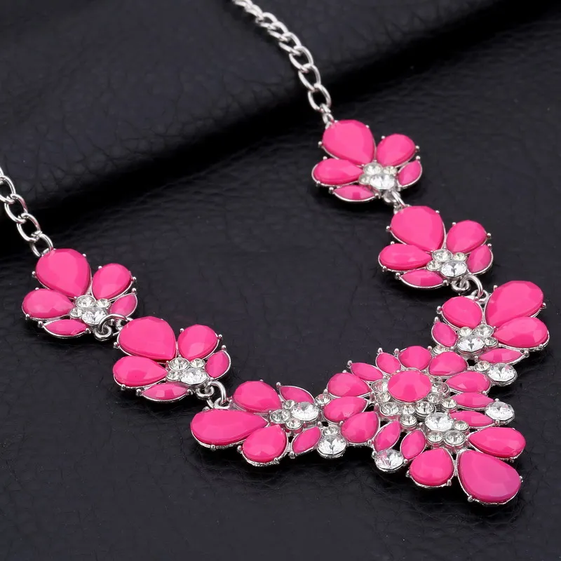 Богемные желтые цветы стразы ожерелья с кристаллами для женщин винтажные чокер