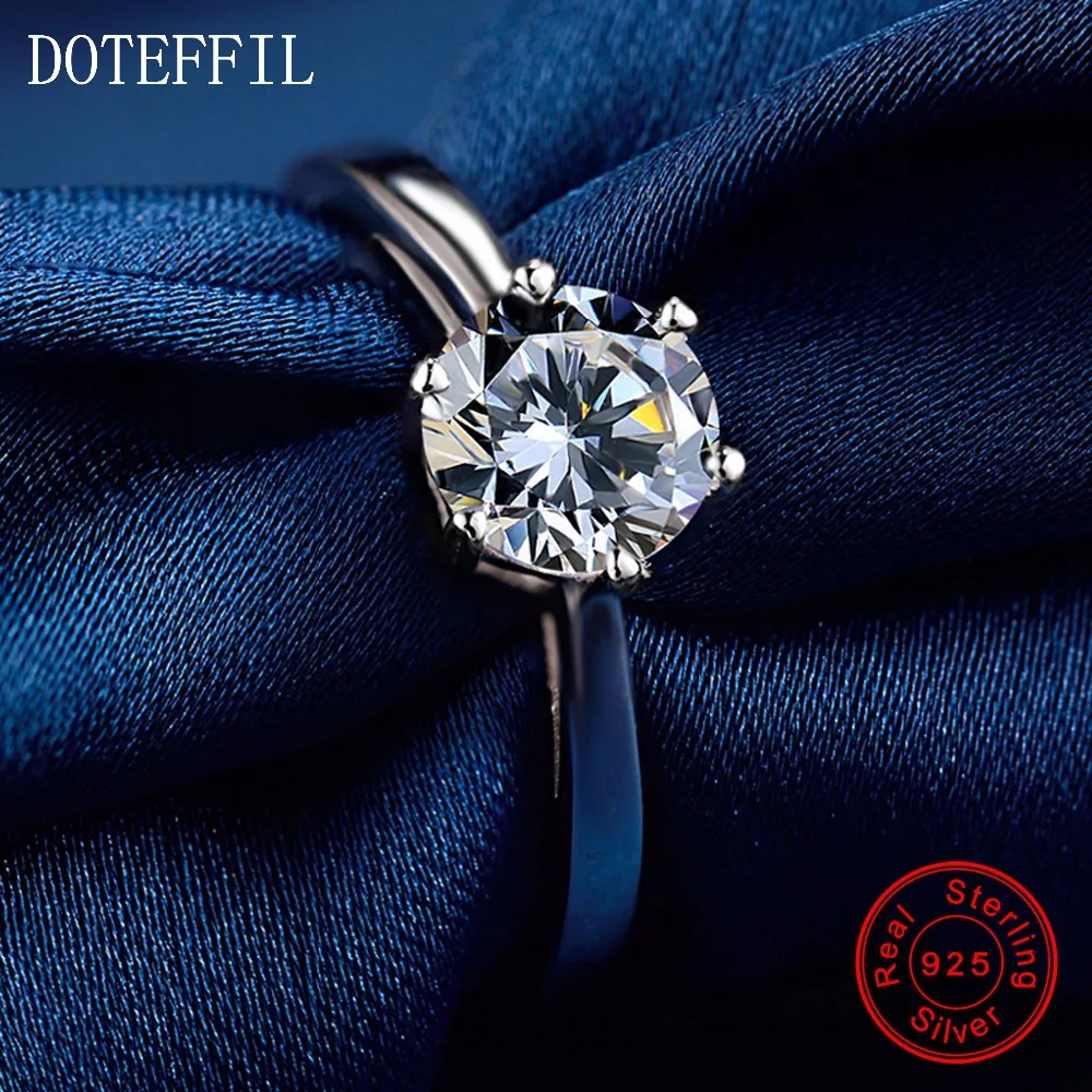 Новые поступления 100% серебряные циркониевые кольца женские очаровательные