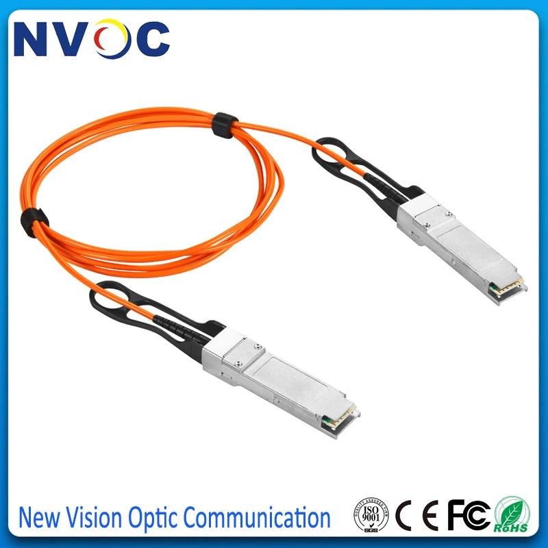 2 шт./лот 10 м (33 фута) Gigamon CBL-410 совместимый 40G QSFP + AOC 50/125 OM2 активный оптический
