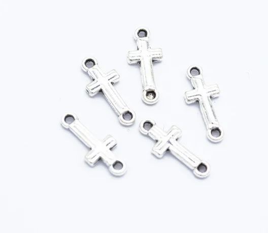 300 шт. изящный крестообразный соединитель Подвески 15*6 мм 0 6 г Кулон античное