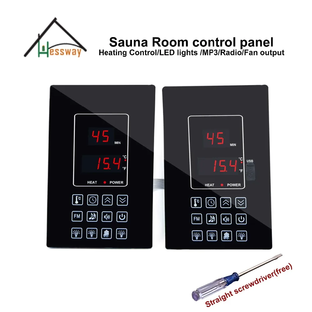 110V 220V 30A 4.5KW Sauna Room Heat Controller Thermostat for Khan Steam Countdown Setting 1-99hour