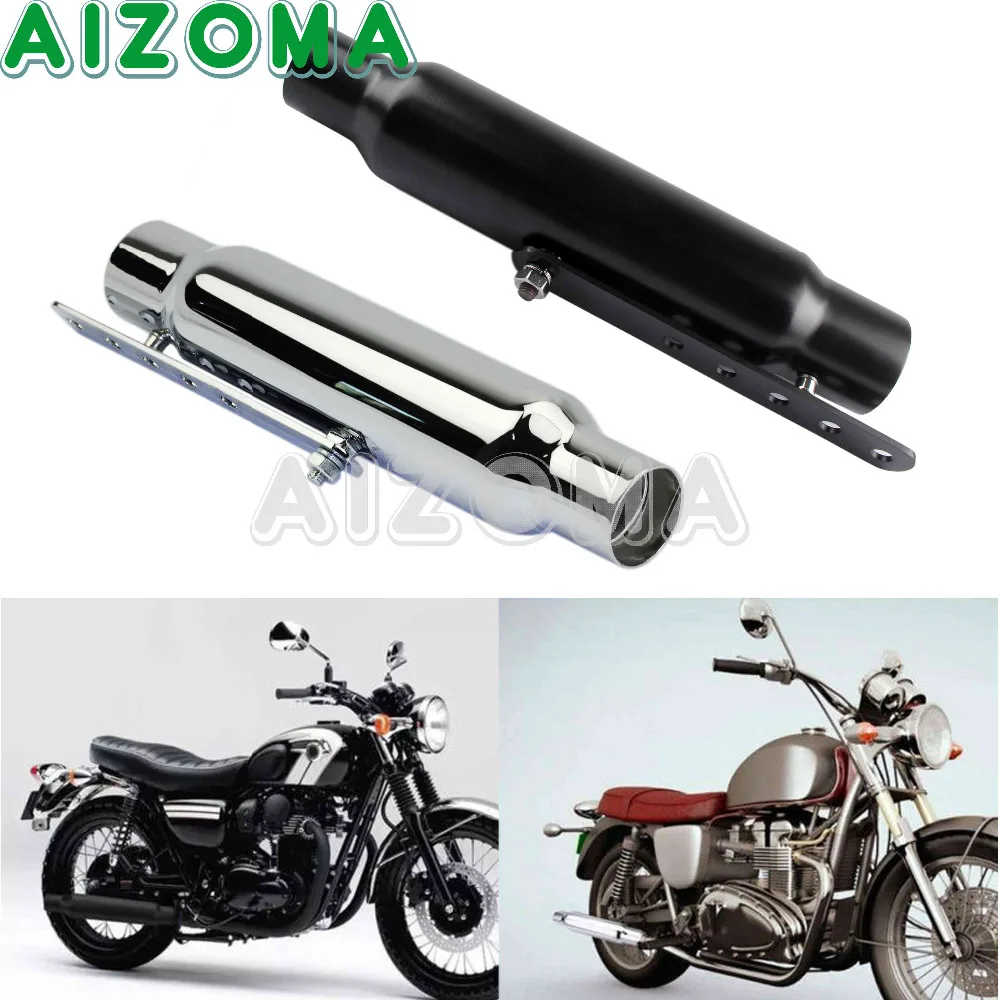 Мотоцикл Кафе Racer 12 &quotВинтаж Ретро глушитель выхлопной трубы наконечник для Harley