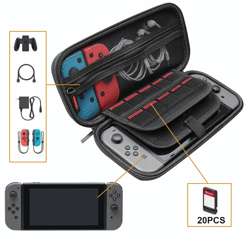 Прочный чехол для путешествий подходит аксессуаров NS Nintendo Switch защитный жесткий