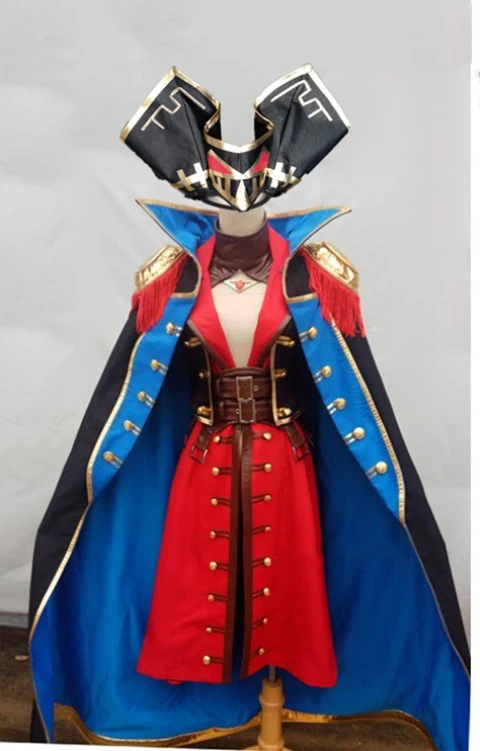 Аниме! Fate Grand Order FGO Francis Drake готический плащ Униформа карнавальный костюм на
