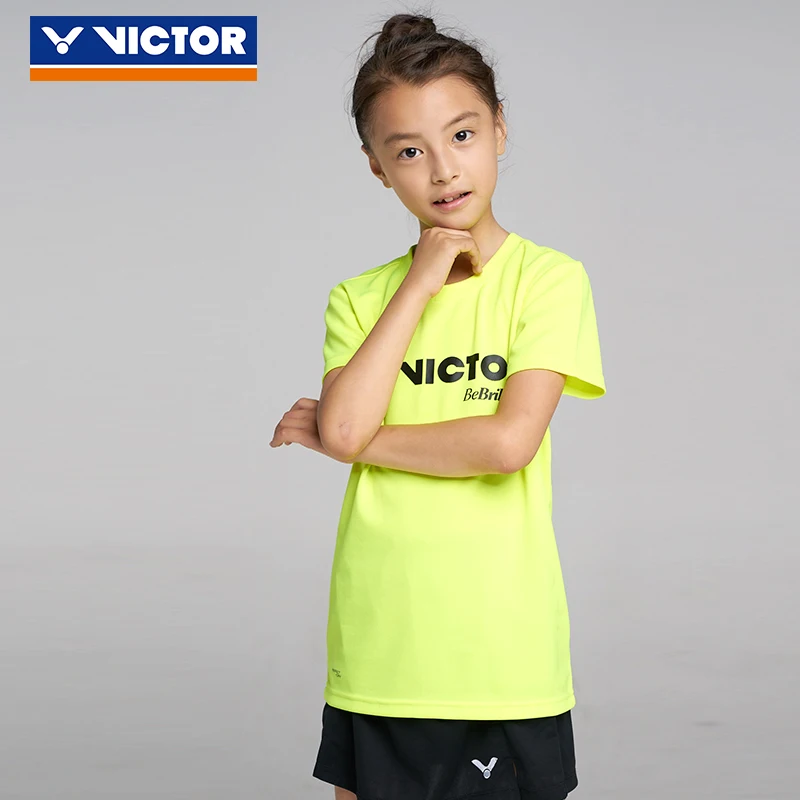 Детская дышащая рубашка для бадминтона Victor трикотажные поглощающие Пот